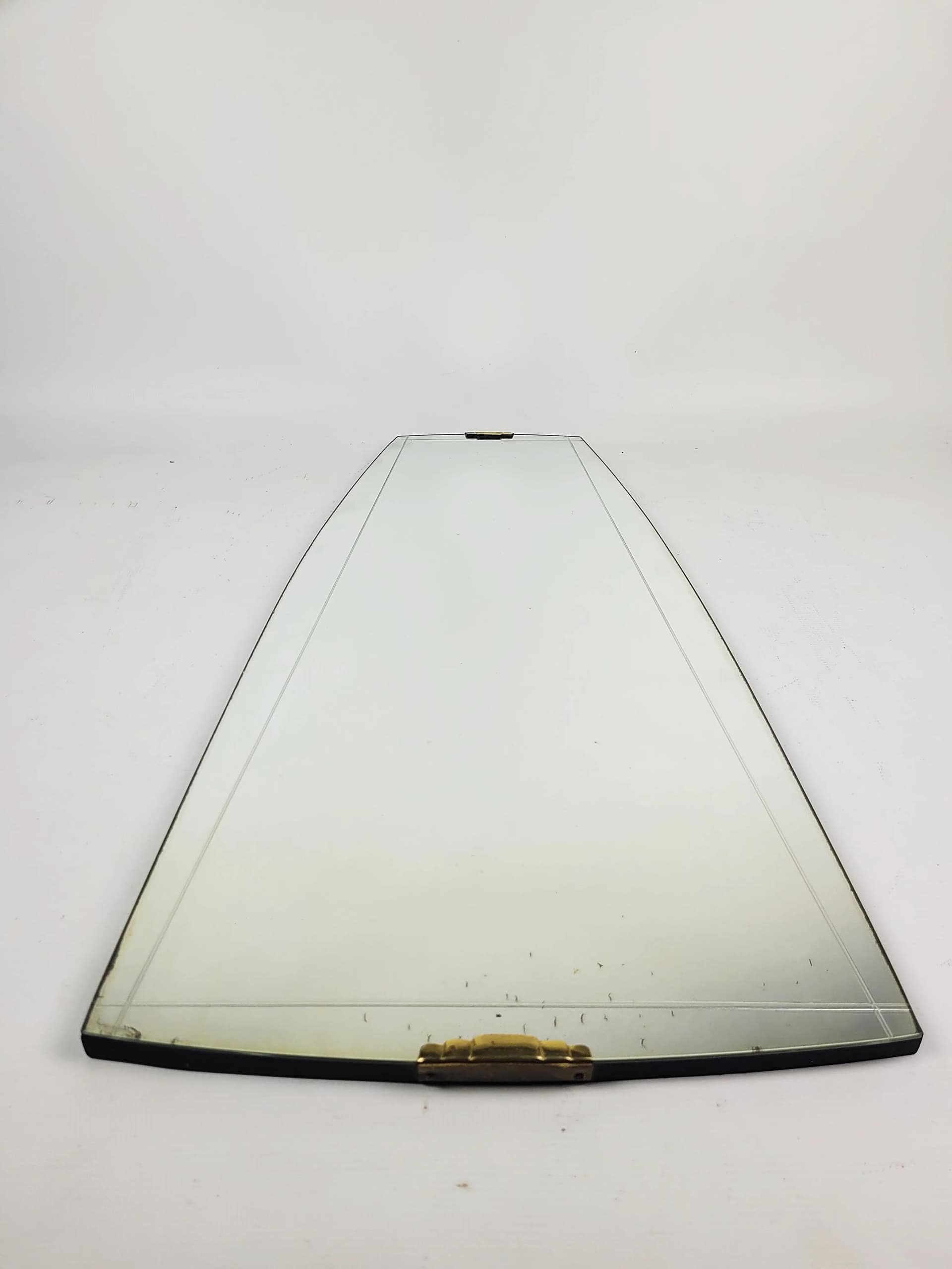 Wall mirror, silver glass, brass, Poland, 1960s. - 86401