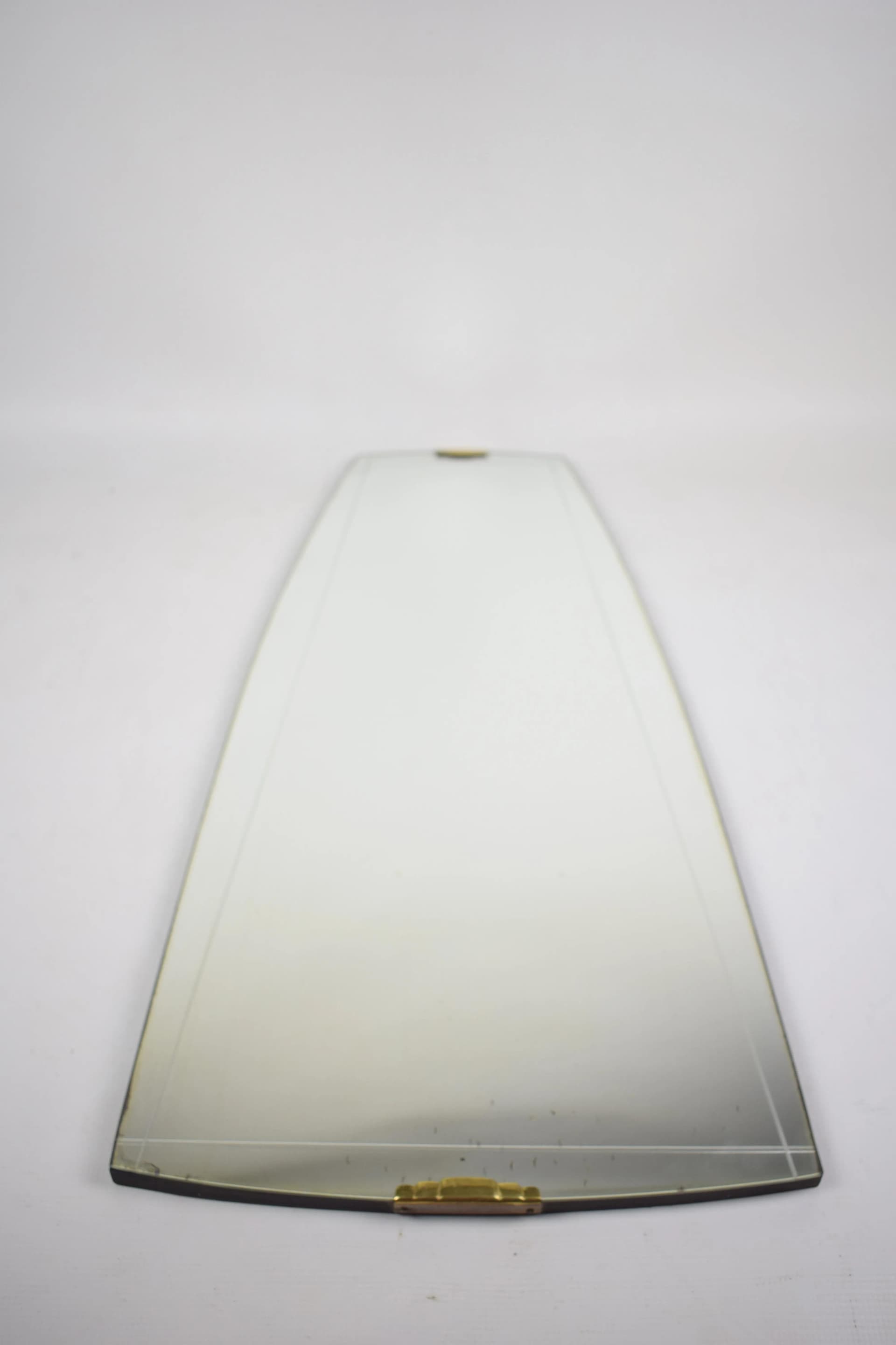 Wall mirror, silver glass, brass, Poland, 1960s. - 86405