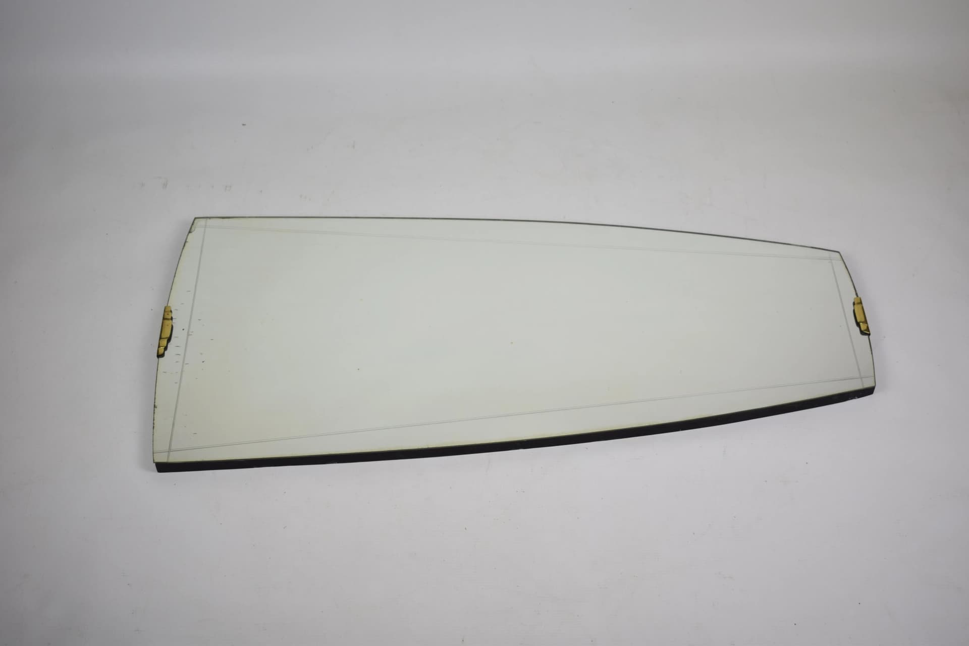 Wall mirror, silver glass, brass, Poland, 1960s. - 86402