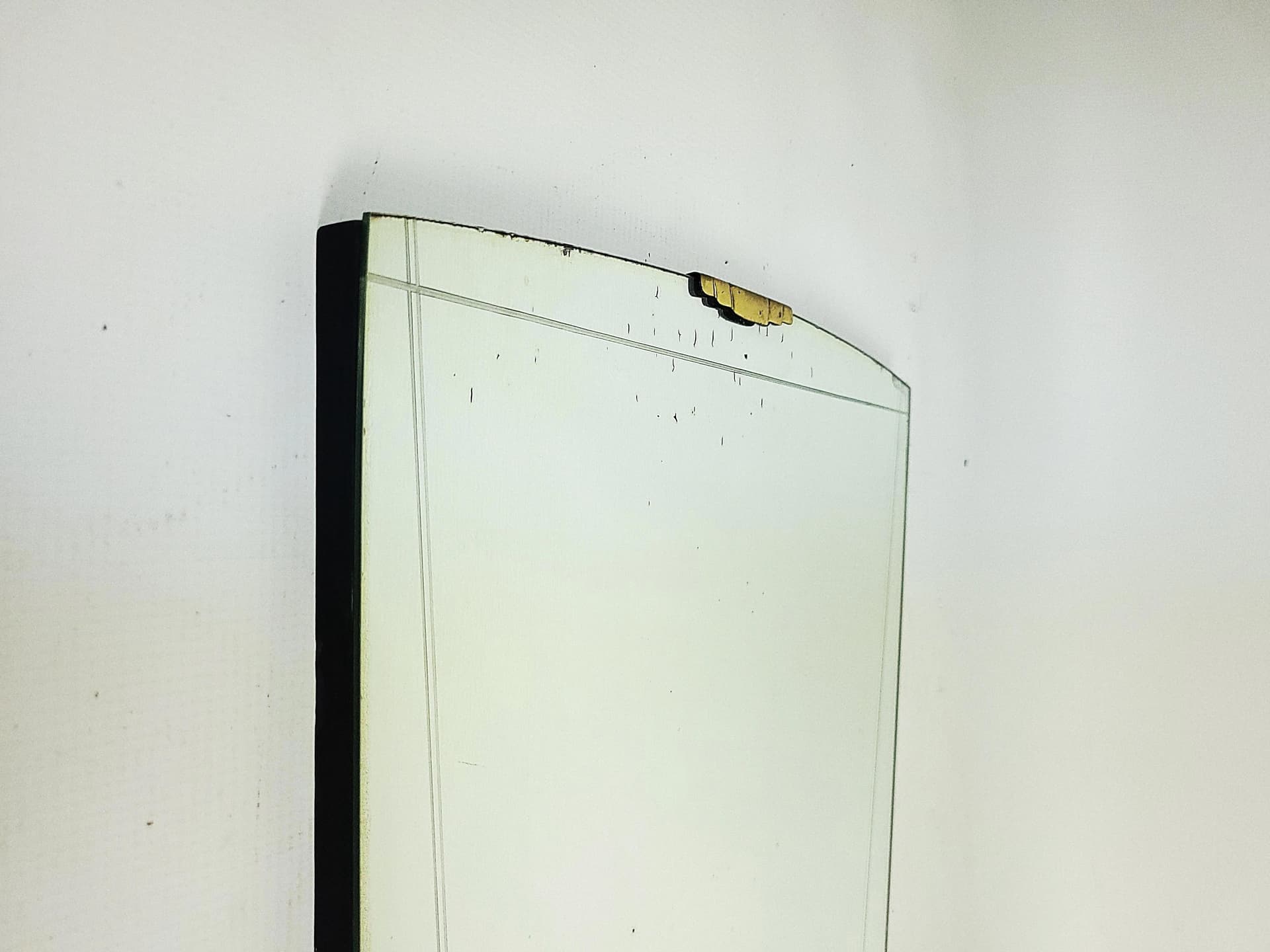 Wall mirror, silver glass, brass, Poland, 1960s. - 86407