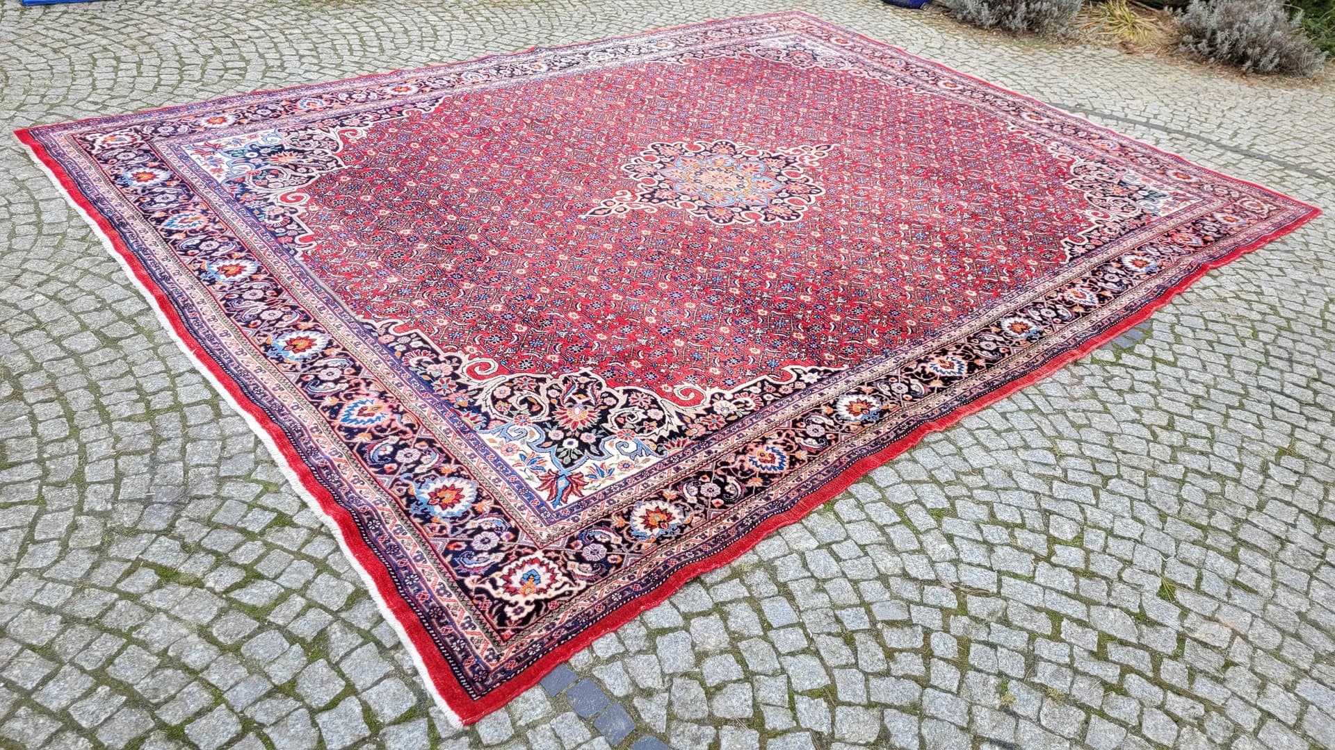 Dywan Bidjar Takab 285x385 cm, czerwony, wełna, Iran, XIX w. - 88774