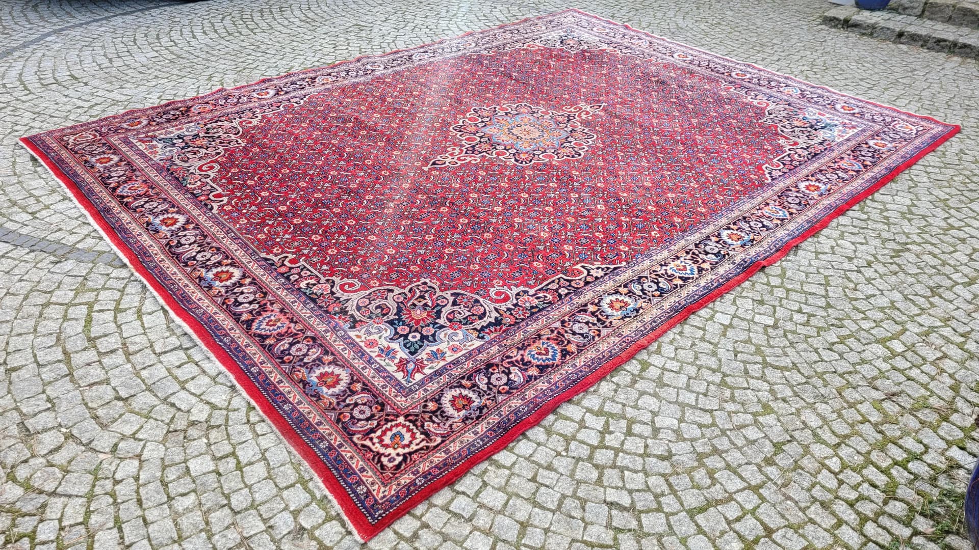 Dywan Bidjar Takab 285x385 cm, czerwony, wełna, Iran, XIX w. - 88775