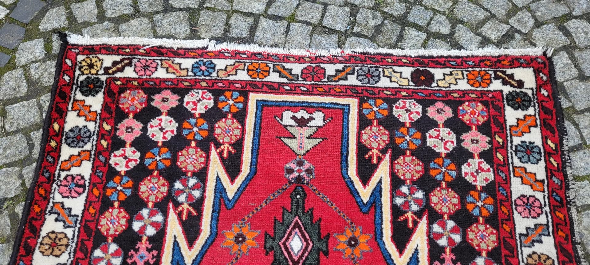 Rug Maslagan 158x107 cm, multicolor wool, Iran, 1970s. - 88749