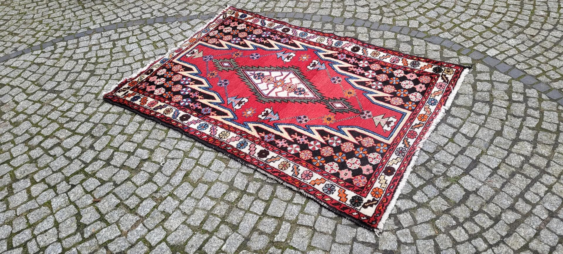 Rug Maslagan 158x107 cm, multicolor wool, Iran, 1970s. - 88744