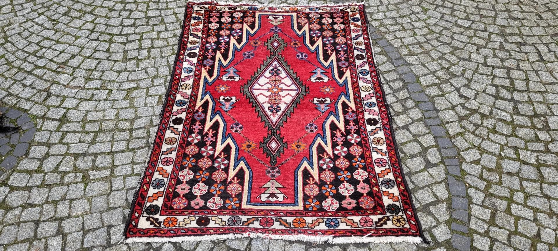 Rug Maslagan 158x107 cm, multicolor wool, Iran, 1970s. - 88745