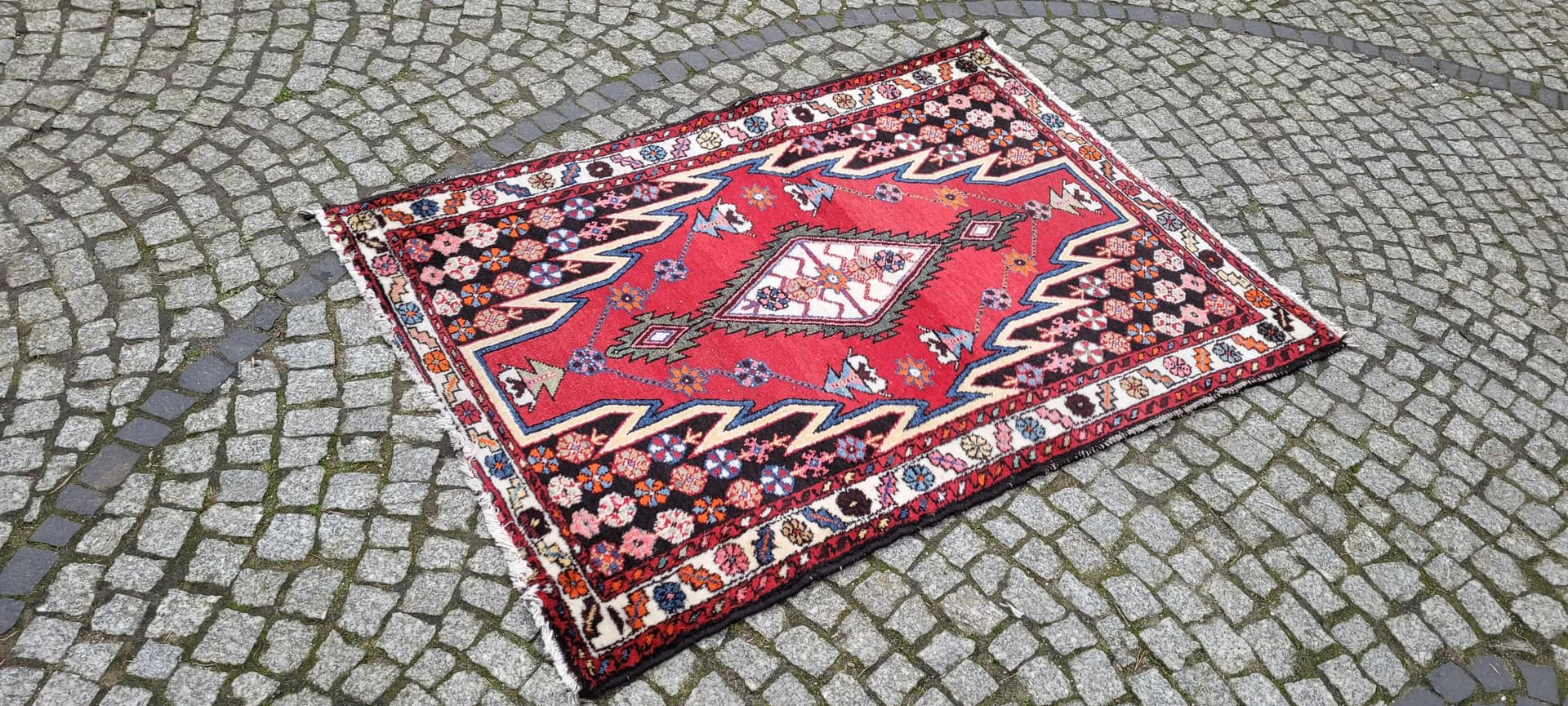 Rug Maslagan 158x107 cm, multicolor wool, Iran, 1970s. - 88743