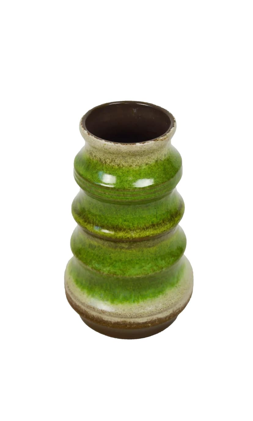 Wazon Strehla, multikolor, ceramika, Niemcy, lata 70.