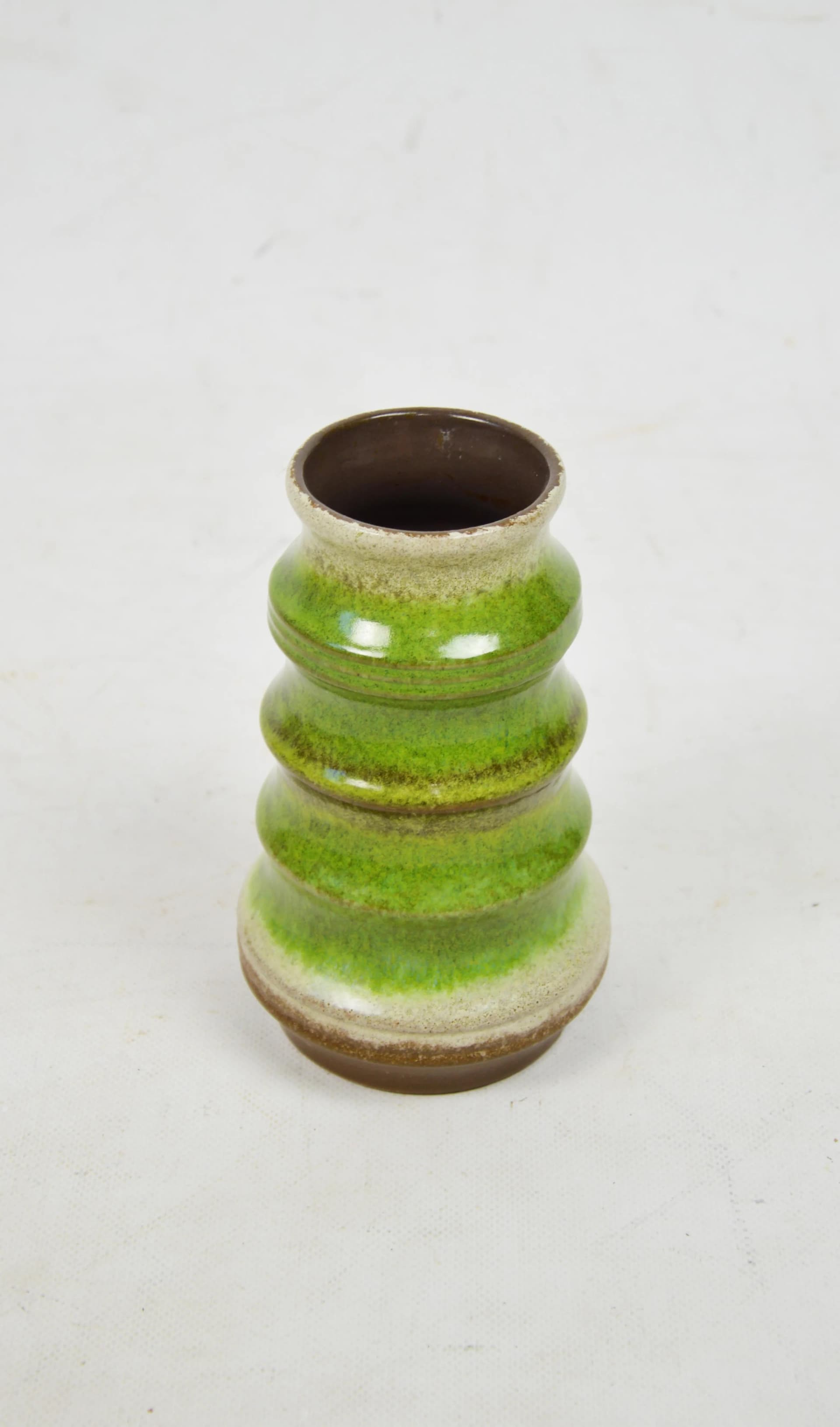 Wazon Strehla, multikolor, ceramika, Niemcy, lata 70. - 86347