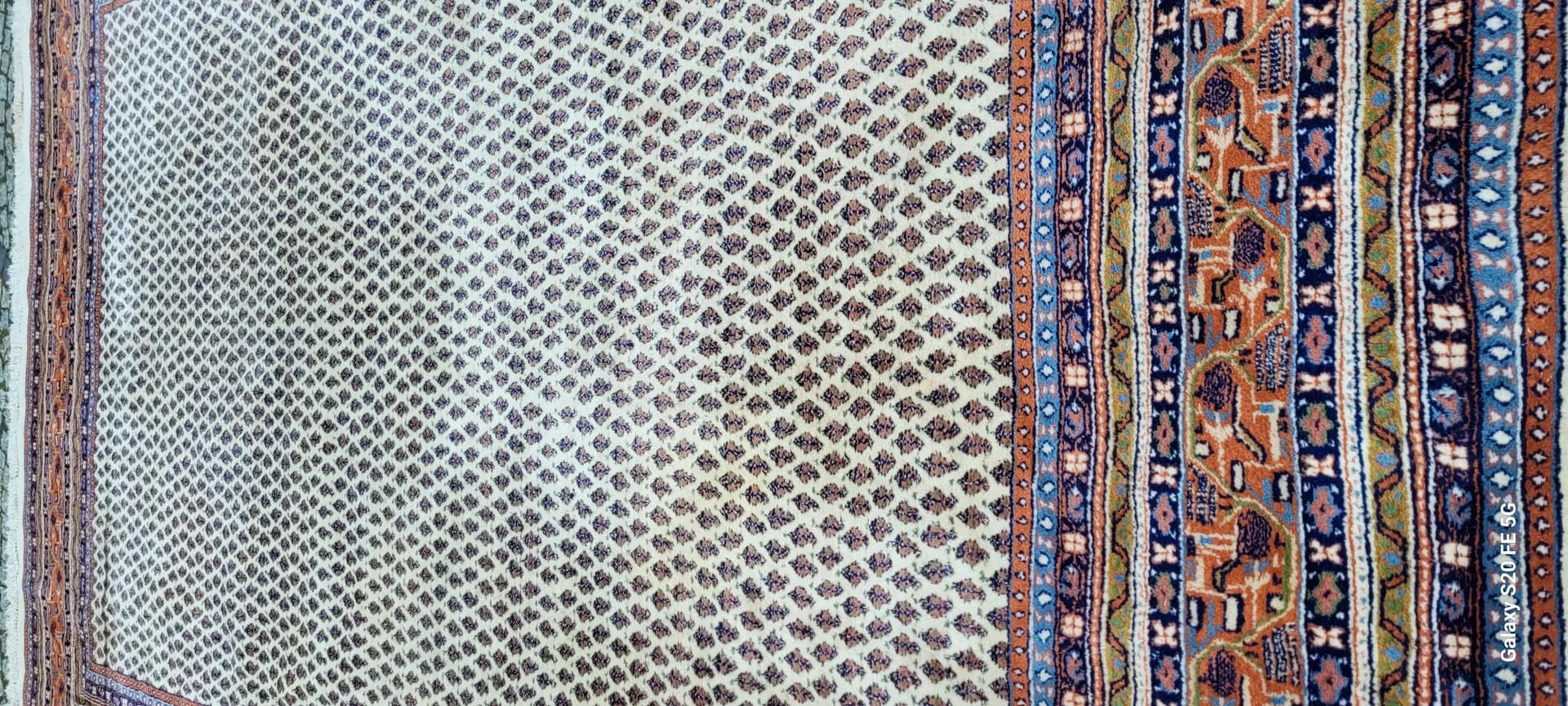 Dywan Indo Saroug Mir 230x340 cm, beżowy, wełna, Indie - 88708