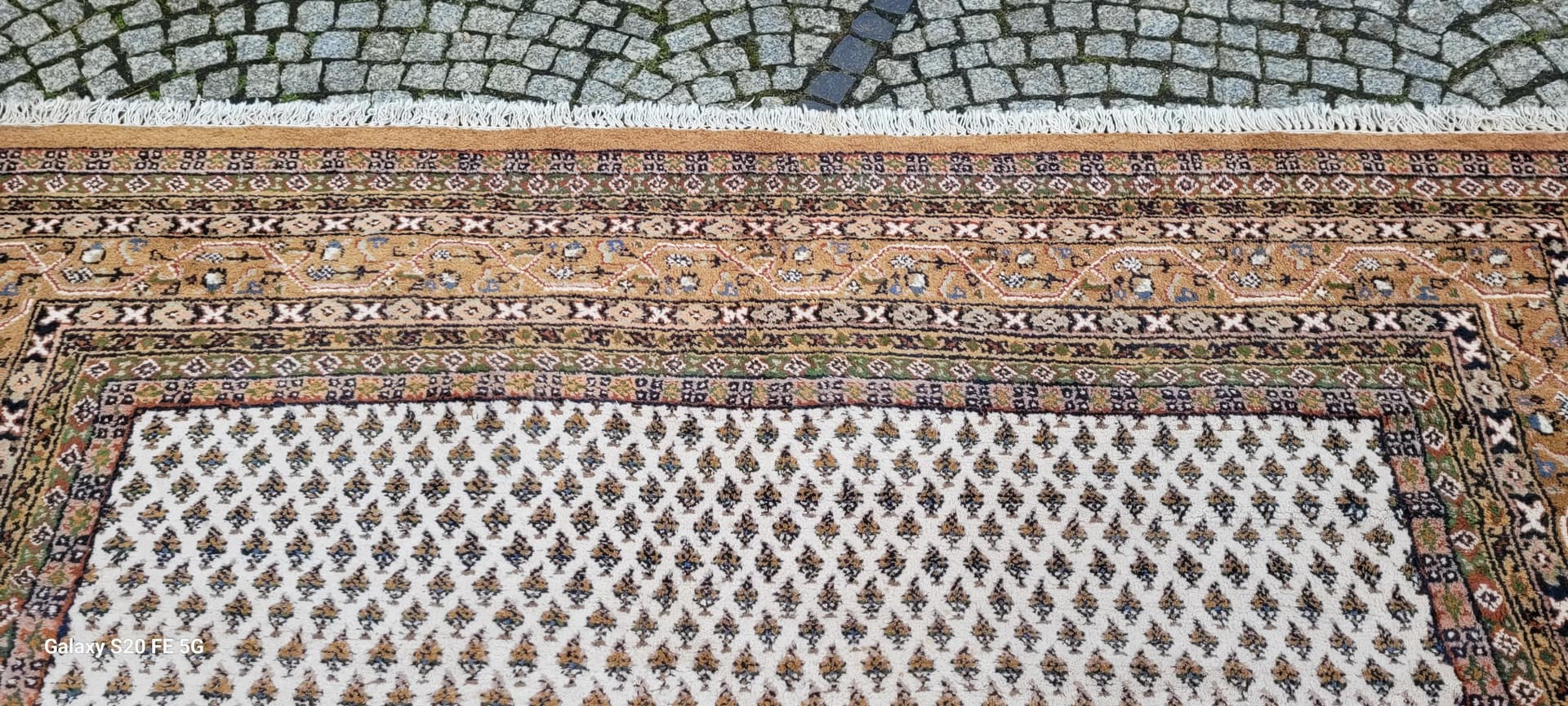 Dywan Indo Sarough Mir 255x355 cm, beżowy, wełna, Indie - 88688