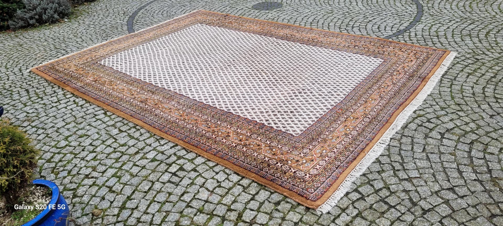 Dywan Indo Sarough Mir 255x355 cm, beżowy, wełna, Indie - 88685