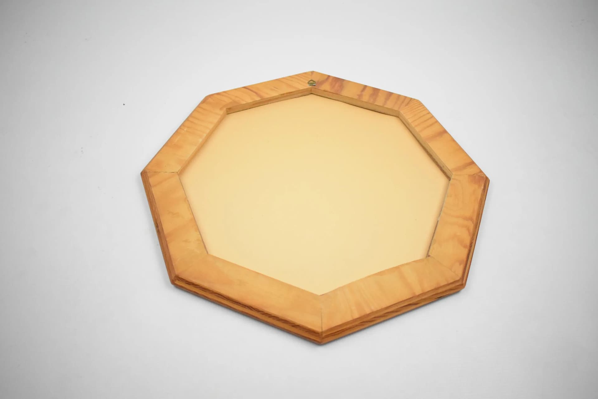 Wall mirror, brown teak wood, Sweden, 1960s. - 86286