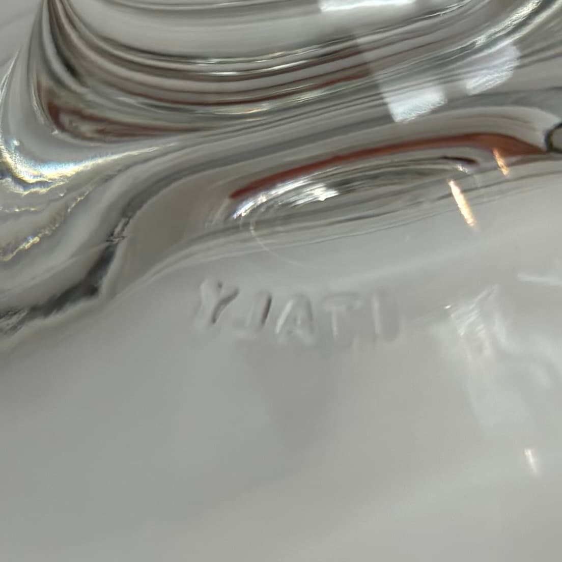 Komplet pucharków, transparent, szkło, Włochy, lata 80. - 83373