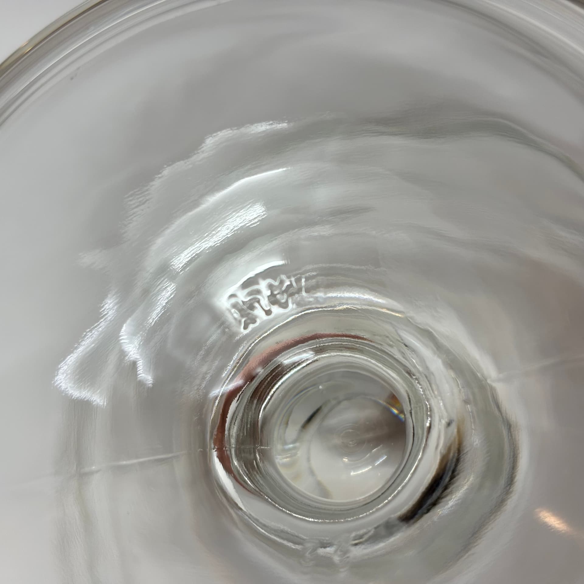 Komplet pucharków, transparent, szkło, Włochy, lata 80. - 83372