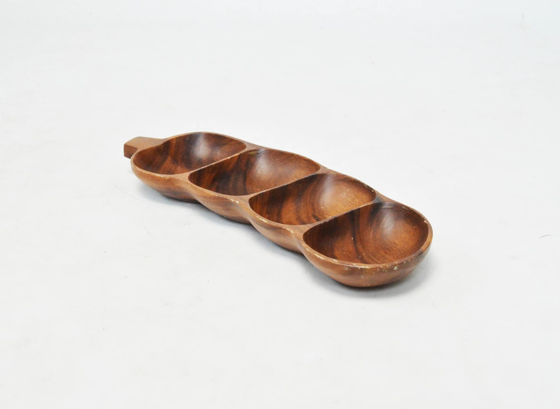 Platter Bean, brown teak, Poland, 1970s. - 86247