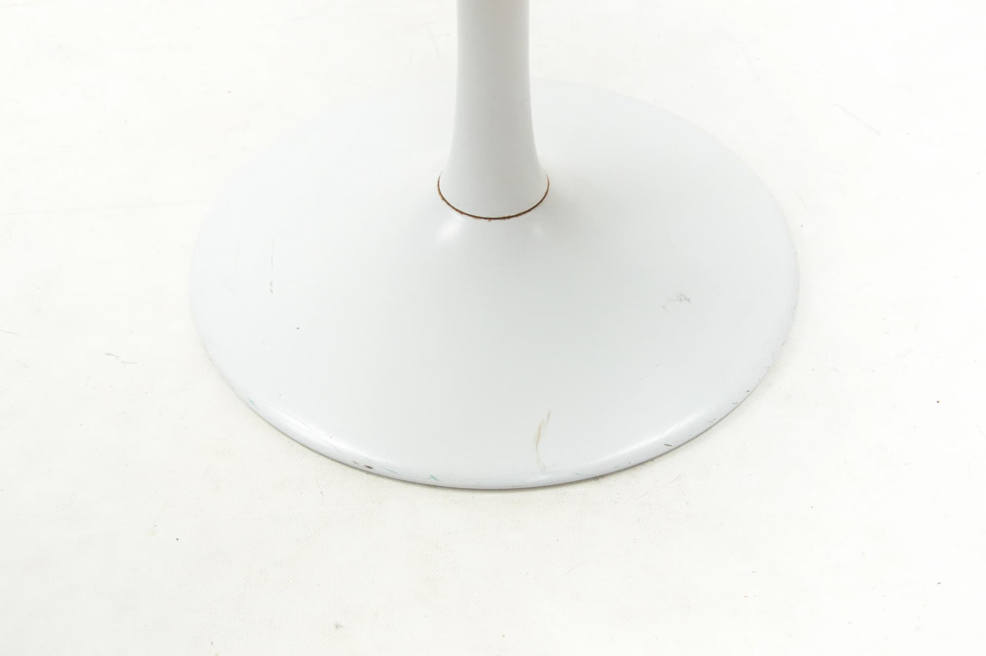 Side Table Space Age, white wood, white metal, Poland, 1970s. - 86236