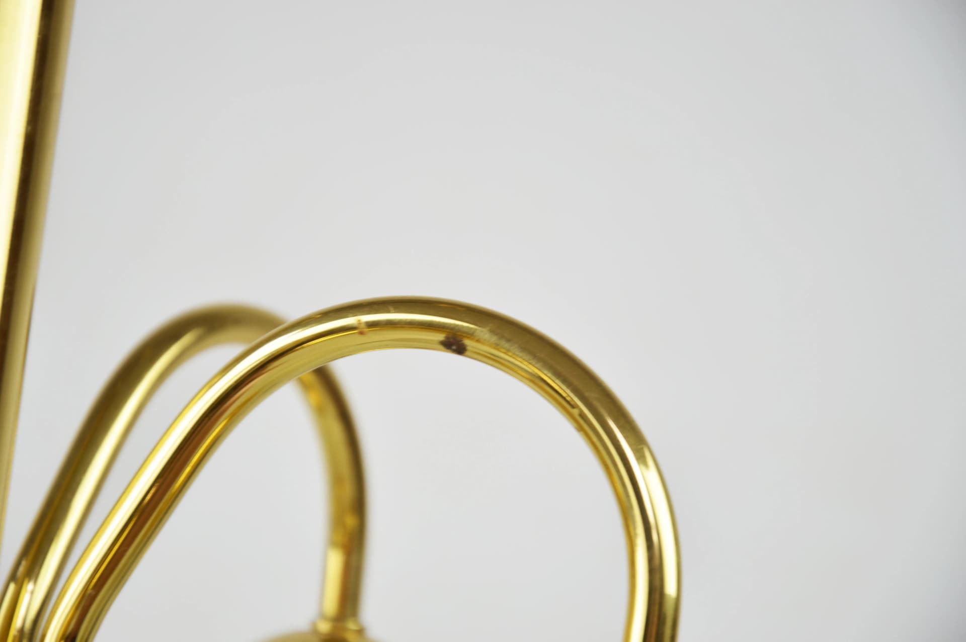 Chandelier, golden brass, Poland, 1970s - 86185