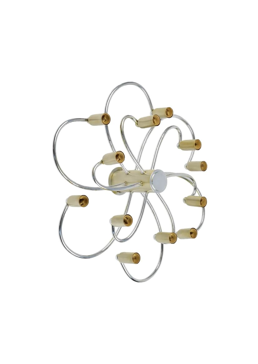 Lampa sufitowa Leola, srebrny, metal, lata 70.