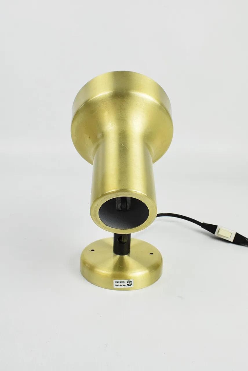 Wall sconce Belid, golden brass, Belid, Sweden, 1970s. - 86137