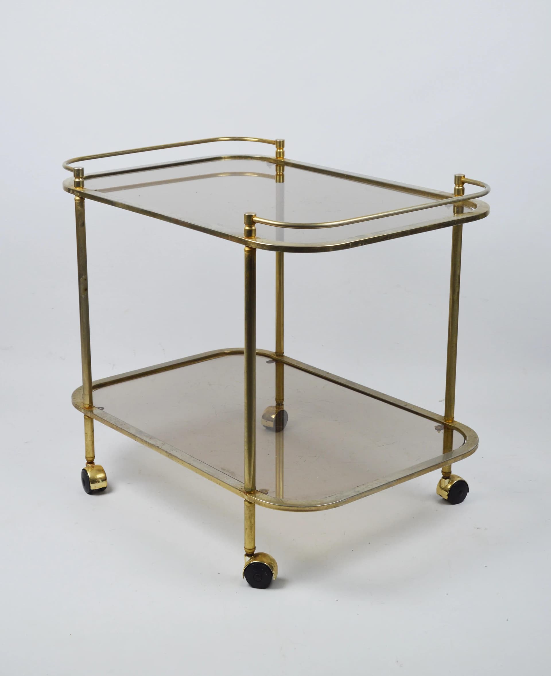 Stolik barowy, złoty, metal, Polska, lata 80. - 86117