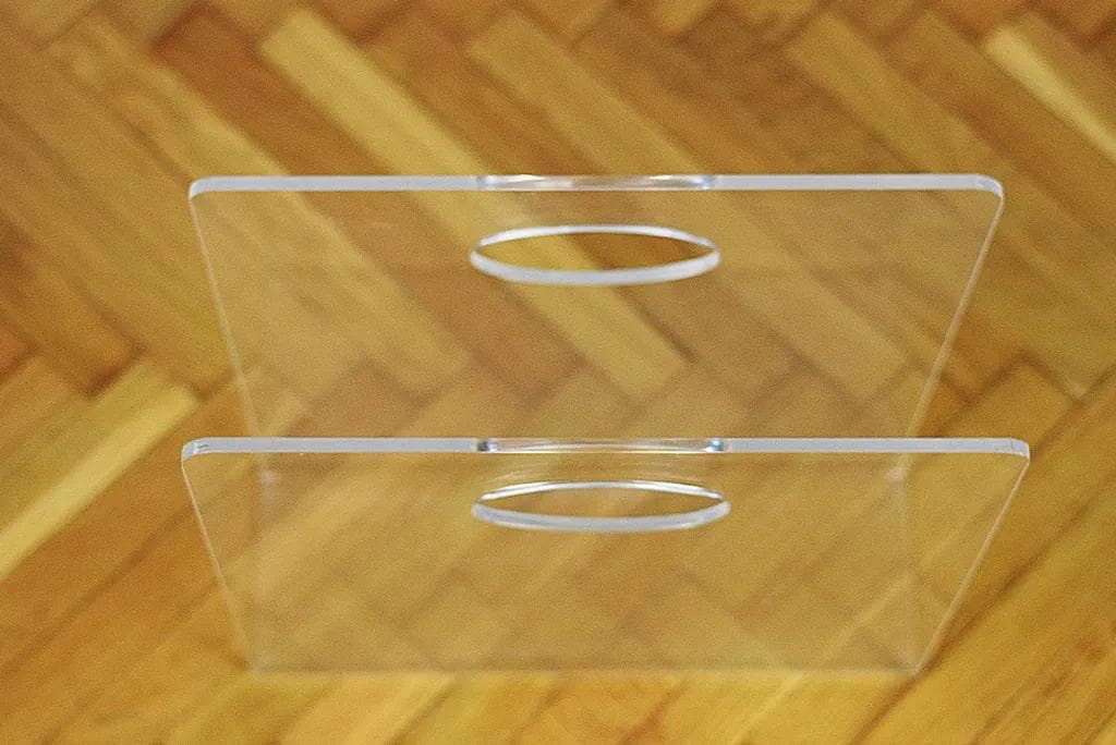 Gazetnik, przezroczysty, plexi, Polska, lata 70. - 86107