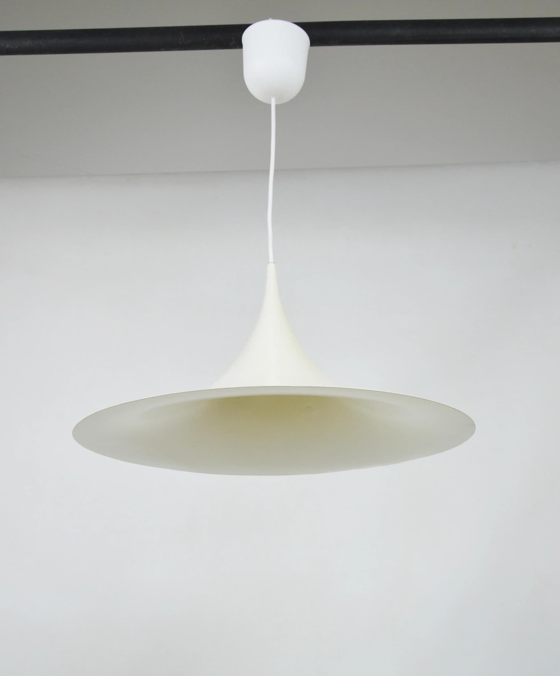 Pendant lamp Semi, white metal, for IKEA, Sweden, 1980s. - 86085