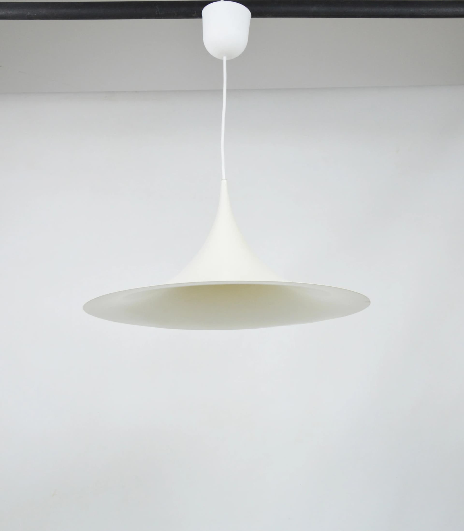 Pendant lamp Semi, white metal, for IKEA, Sweden, 1980s. - 86084