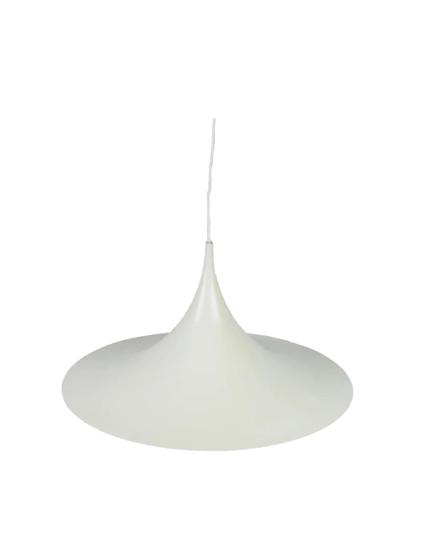 Pendant lamp Semi, white metal, for IKEA, Sweden, 1980s.