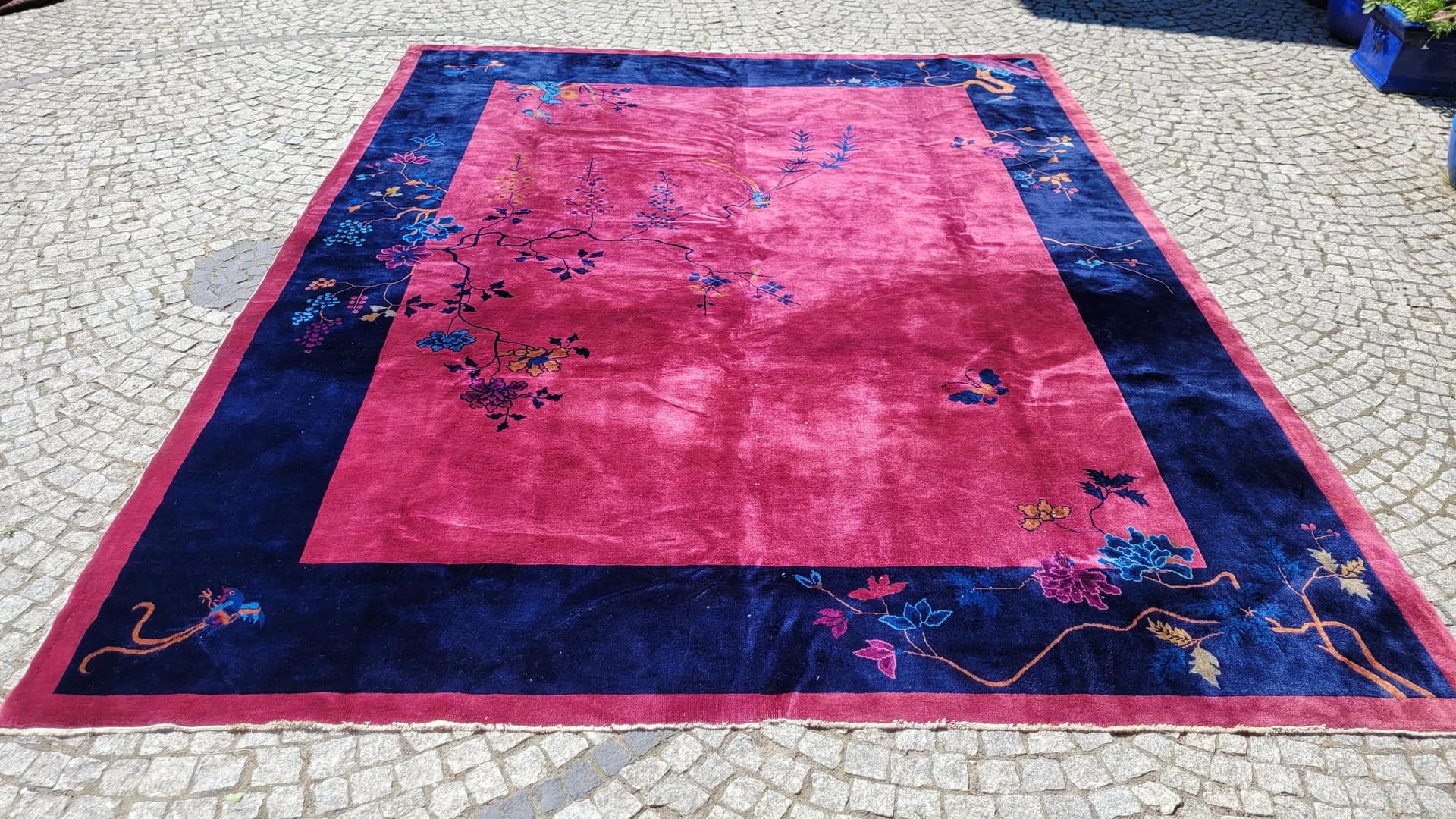 Dywan Art Deco, multikolor, wełna, Chiny, lata 20., 270x350 cm - 88638