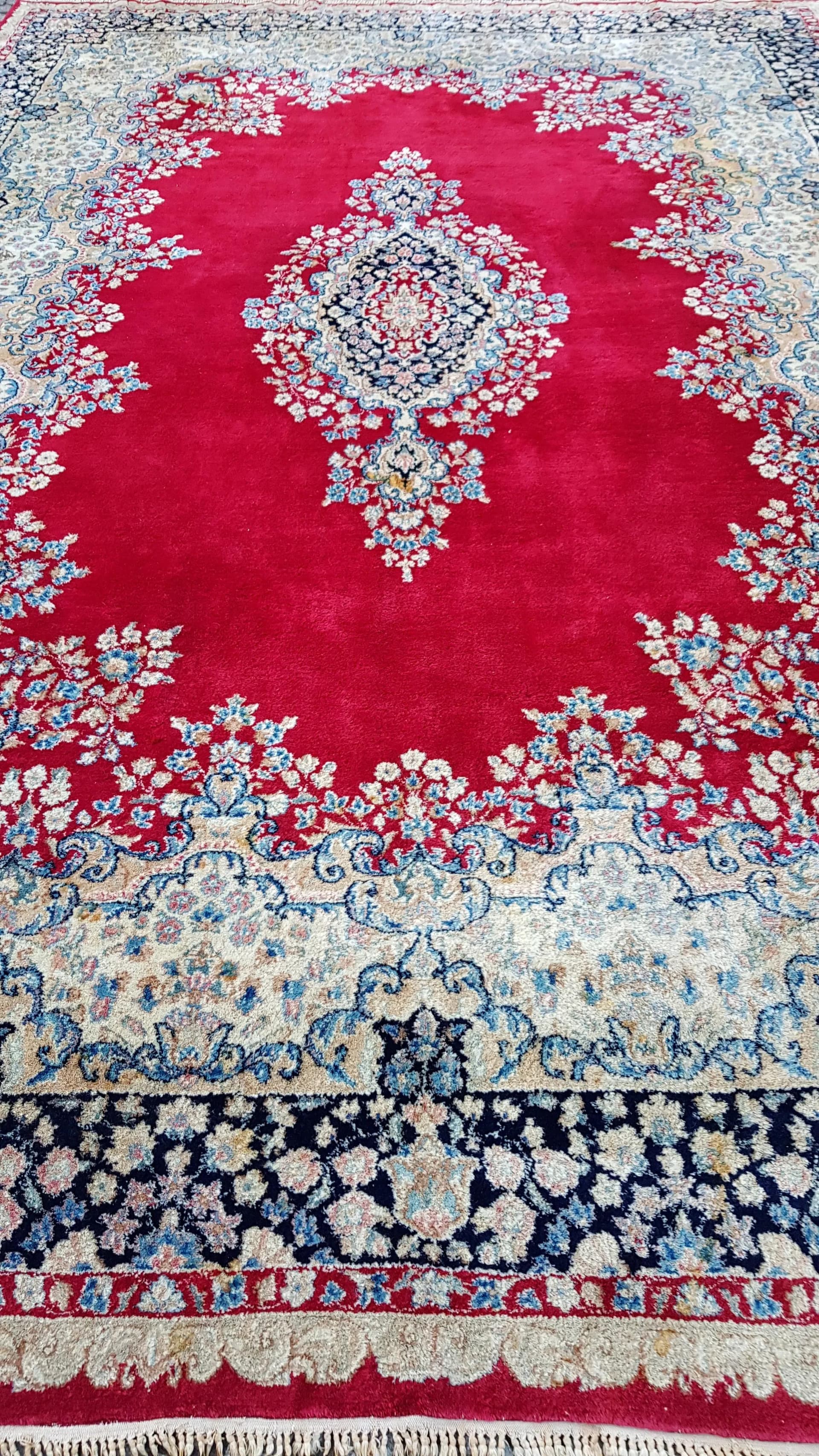 Dywan Kerman, 300x400cm, czerwony, wełna, Iran, pocz. XX w. - 88627