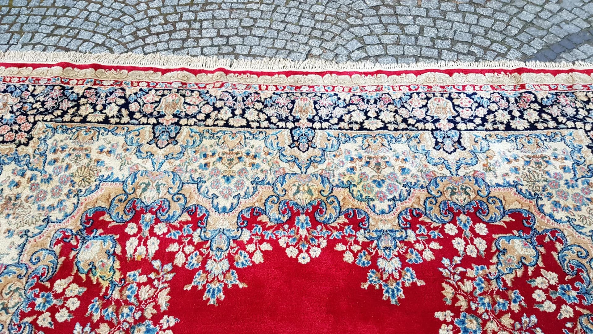 Dywan Kerman, 300x400cm, czerwony, wełna, Iran, pocz. XX w. - 88629