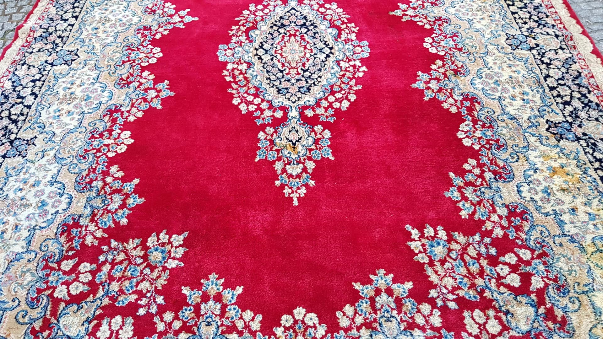 Dywan Kerman, 300x400cm, czerwony, wełna, Iran, pocz. XX w. - 88626