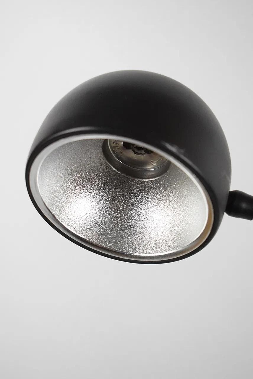 Lampa podłogowa, metal czarny, Polska, lata 80. - 86076