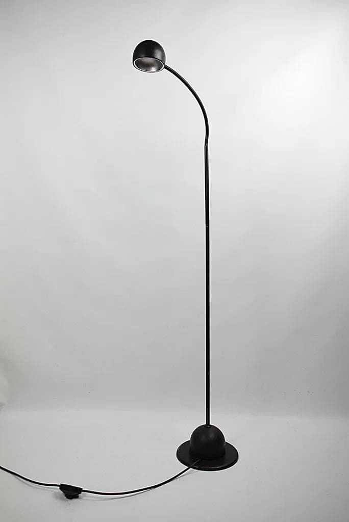 Lampa podłogowa, metal czarny, Polska, lata 80. - 86075