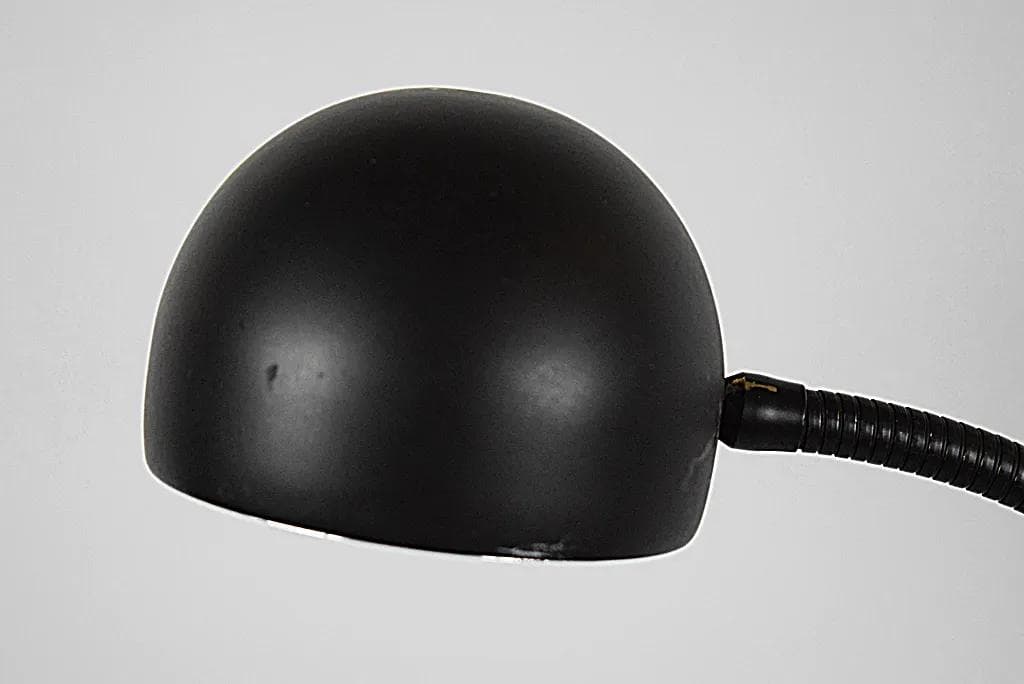 Lampa podłogowa, metal czarny, Polska, lata 80. - 86077