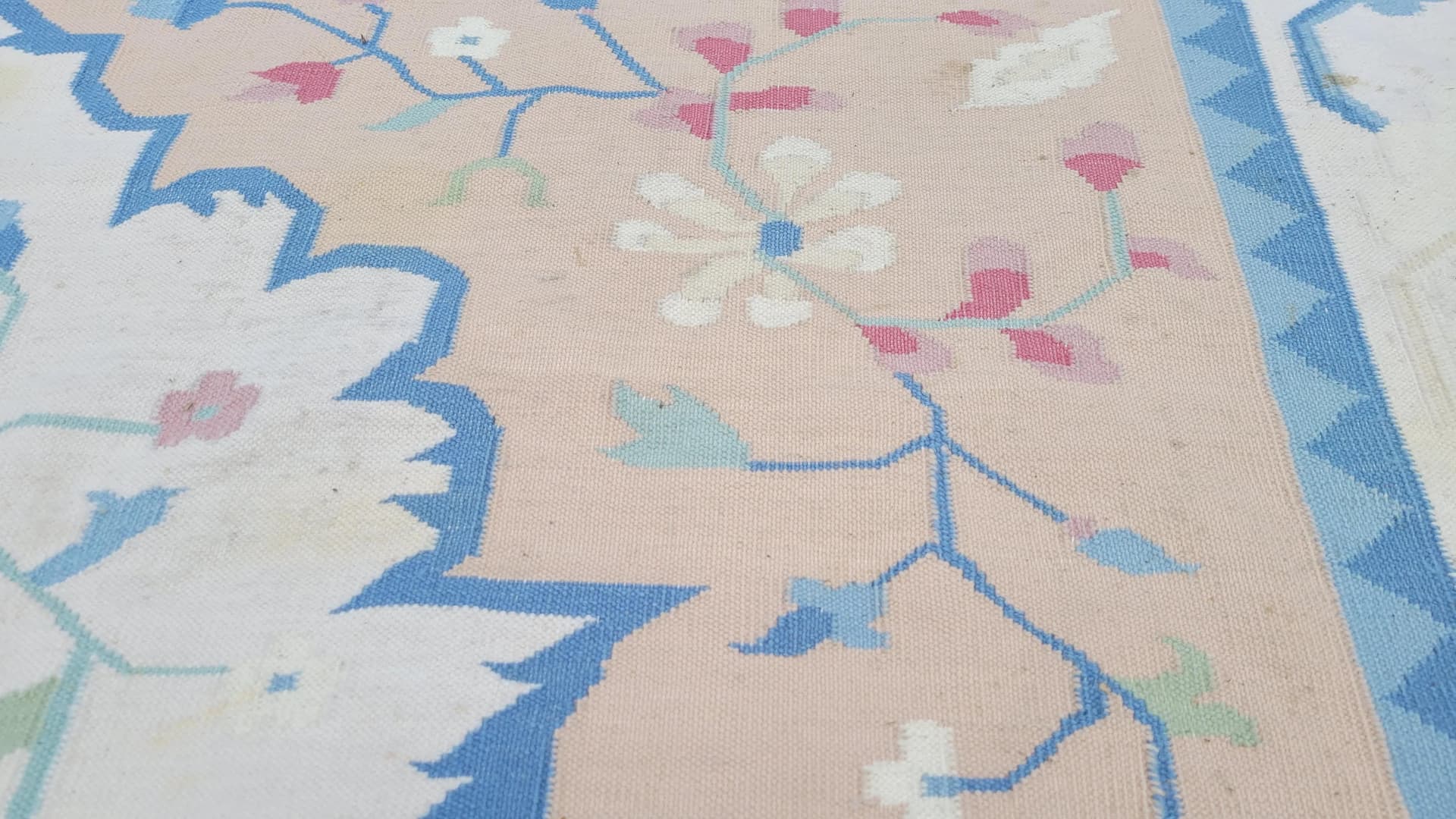 Dywan kilim orientalny 247x300cm, multikolor, wełna, Indie - 88585