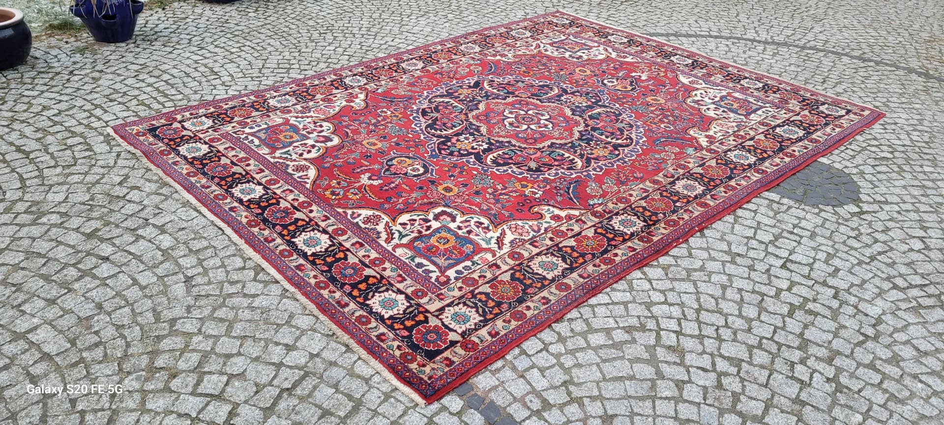 Dywan Heriz 225x330 cm, czerwony, wełna, Iran, początek XX w. - 88563