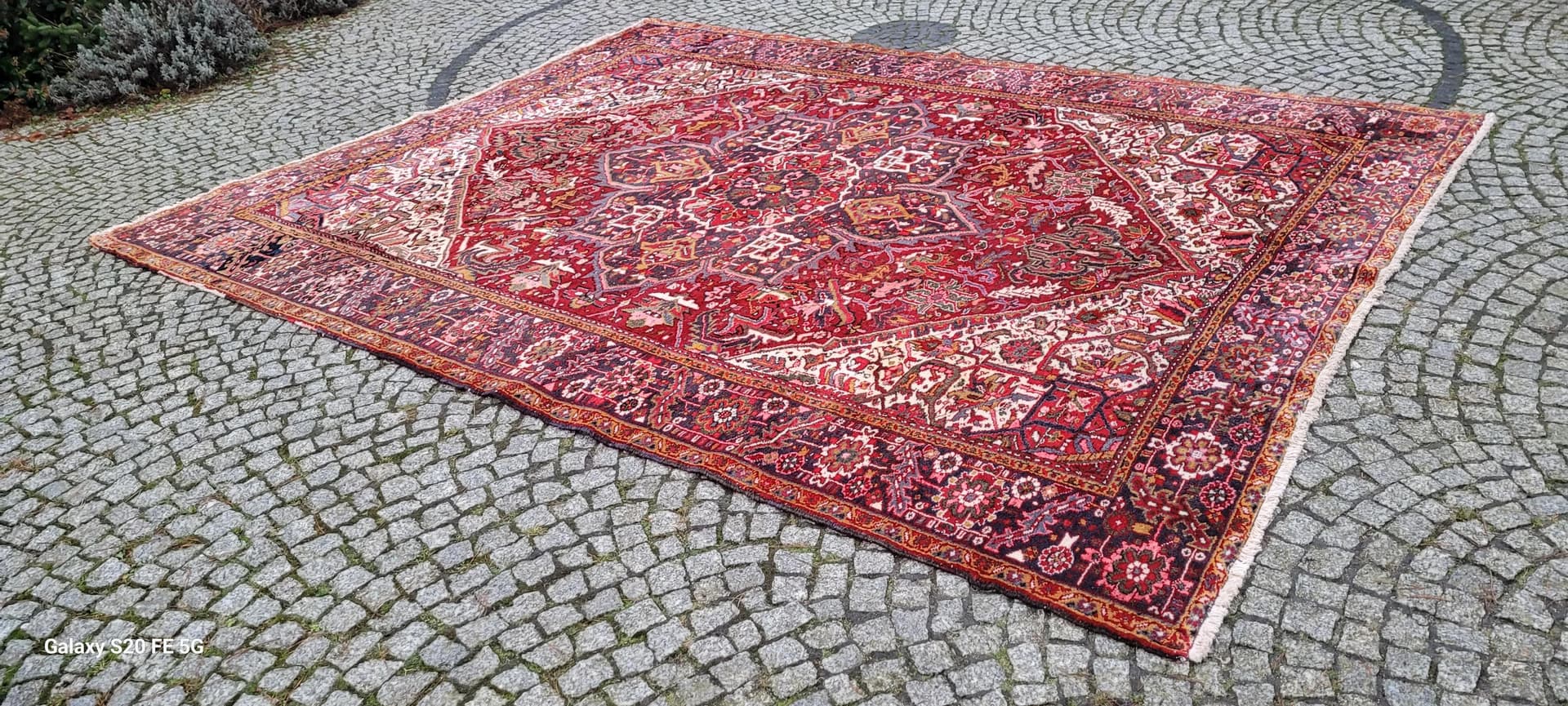 Dywan Heriz 273x350cm, czerwony, wełna, Iran, XIX w. - 88558