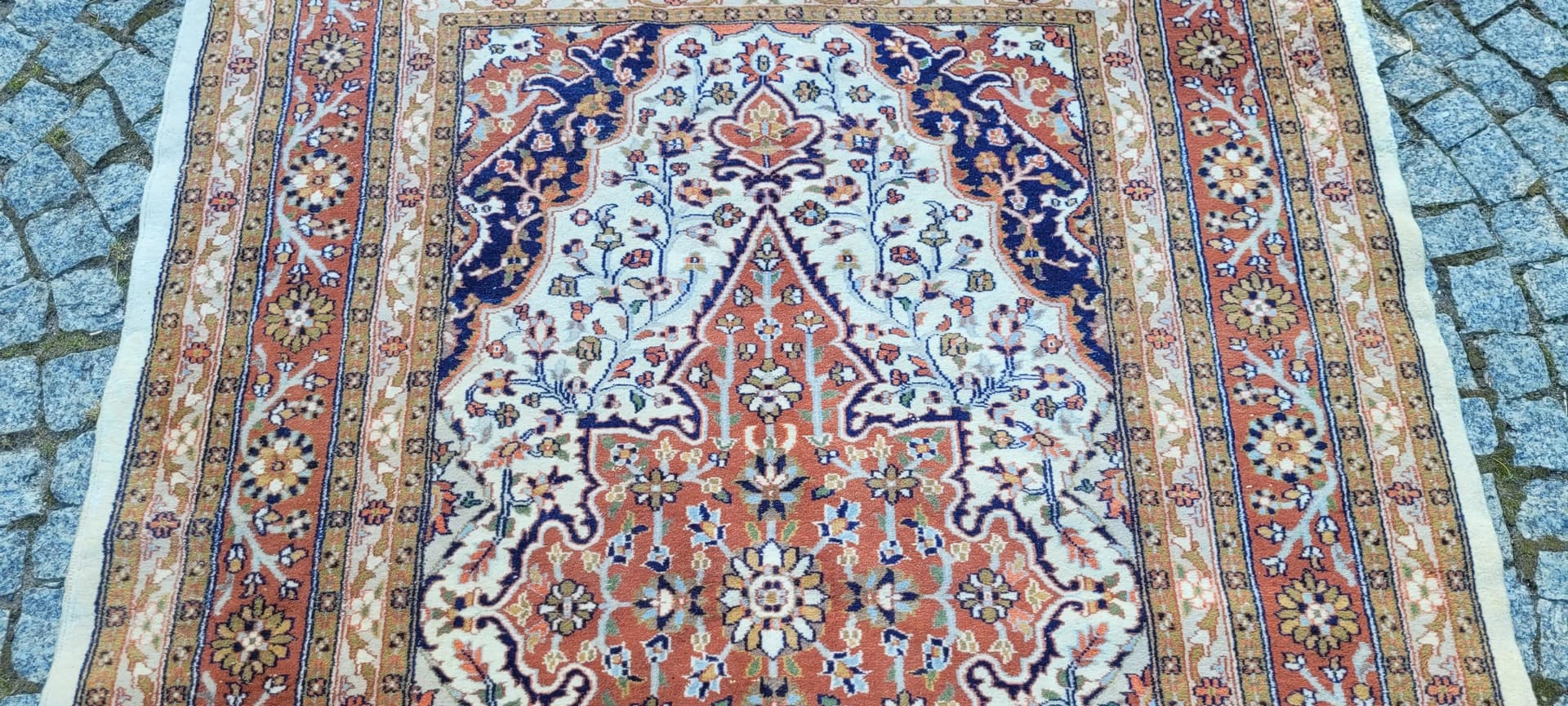 Dywan Ghom, 127x190 cm, multikolor, wełna, Pakistan, lata 80. - 88474