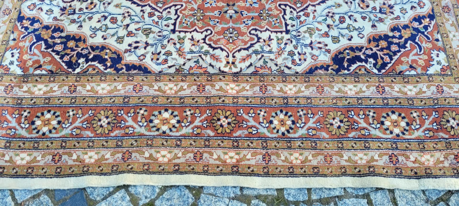 Dywan Ghom, 127x190 cm, multikolor, wełna, Pakistan, lata 80. - 88481