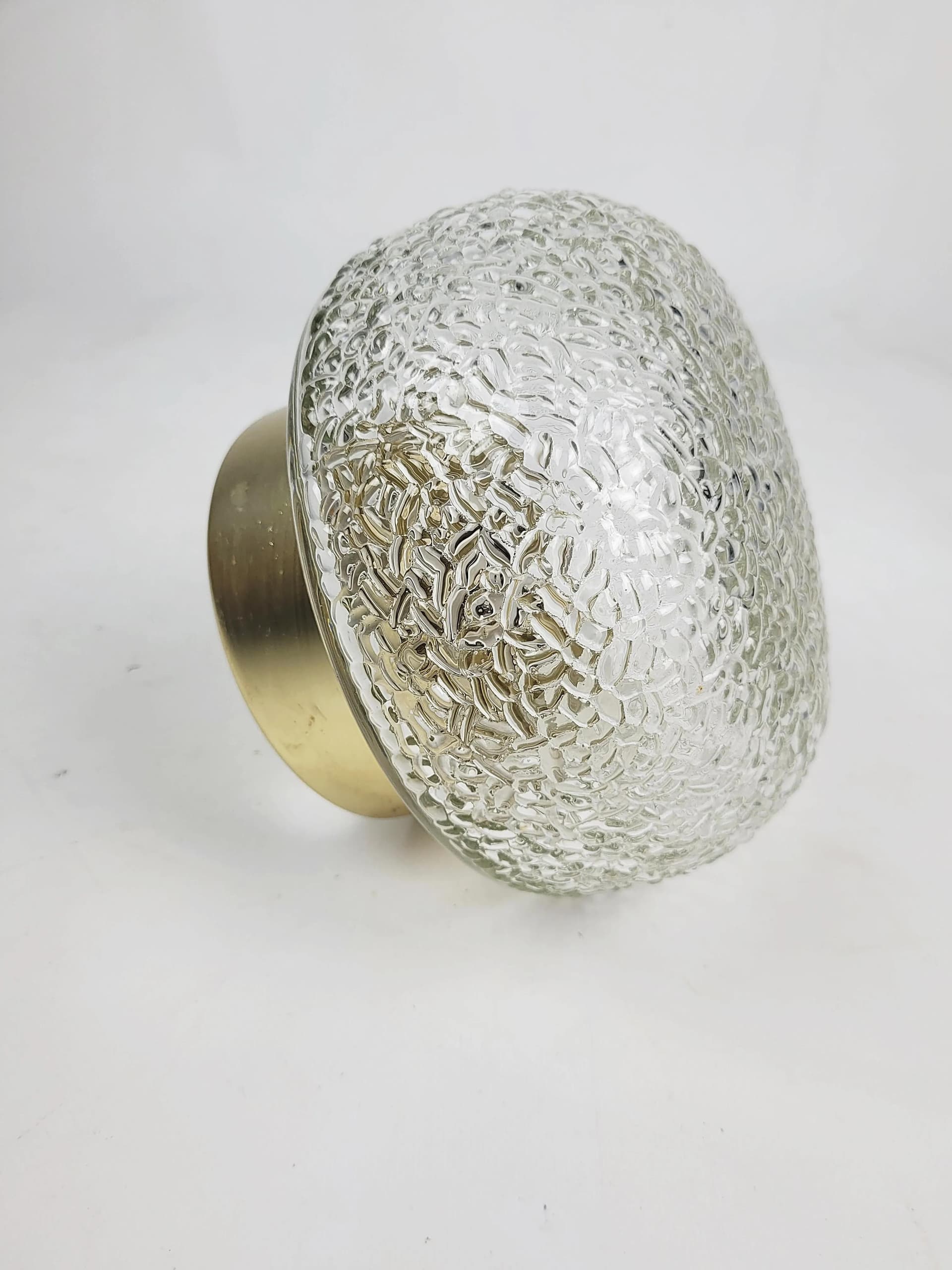 Ceiling light, transparent glass, Poland, 1970s. - 85821