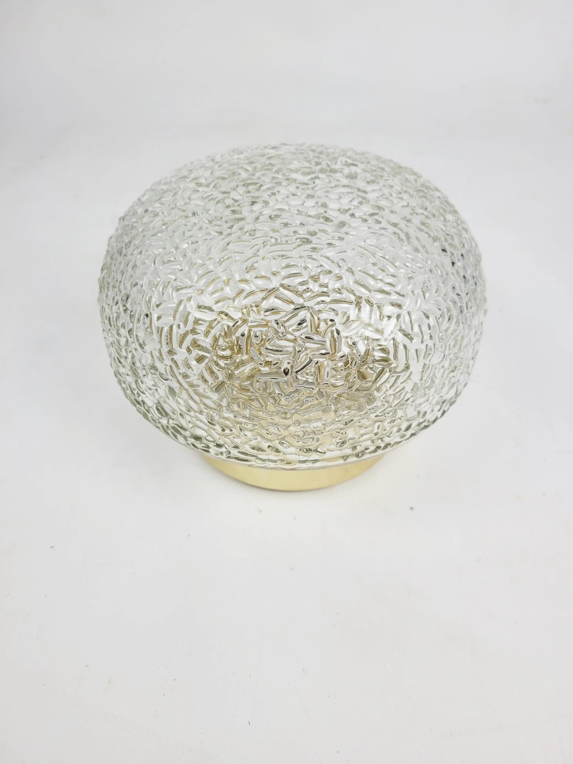 Ceiling light, transparent glass, Poland, 1970s. - 85819