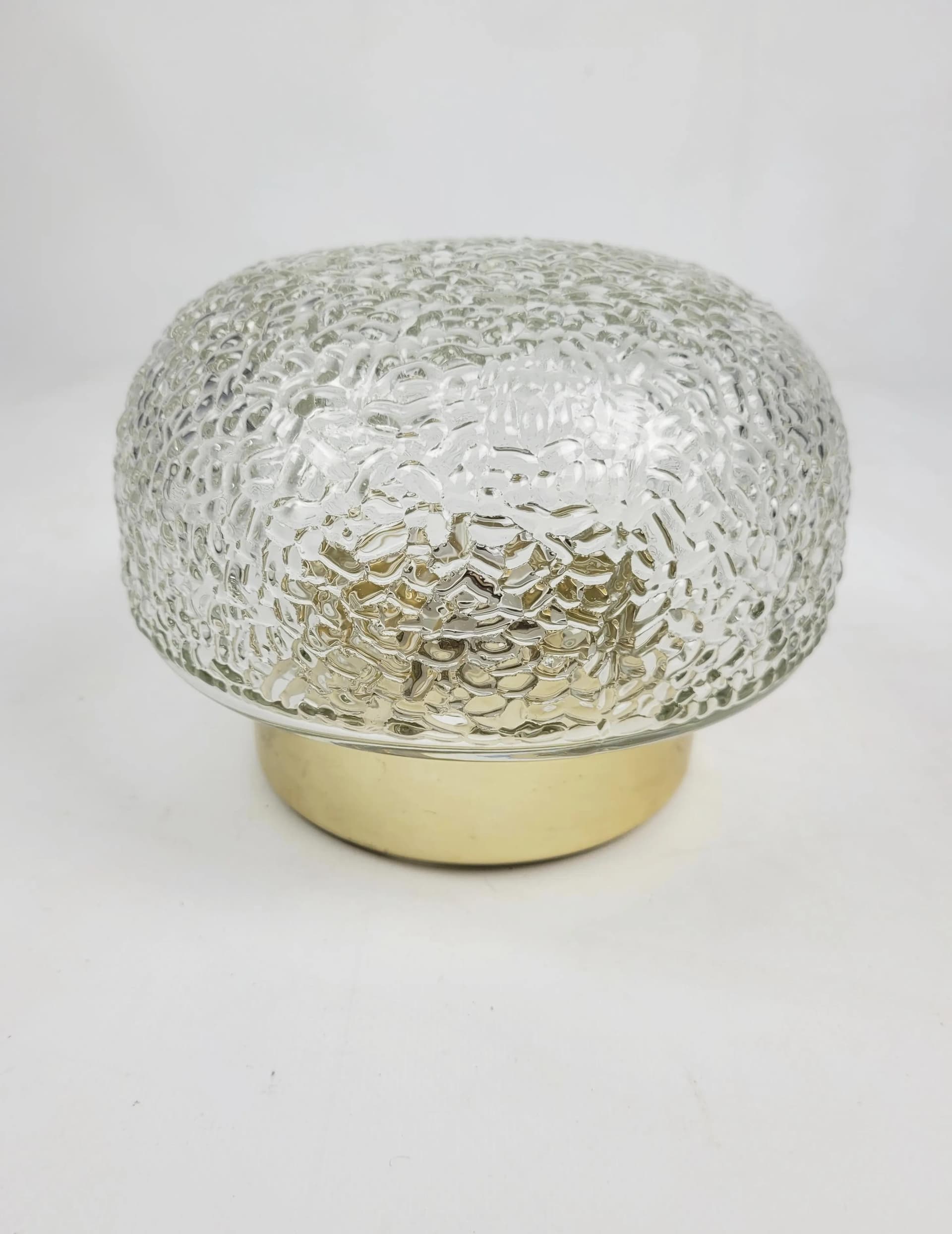 Ceiling light, transparent glass, Poland, 1970s. - 85822