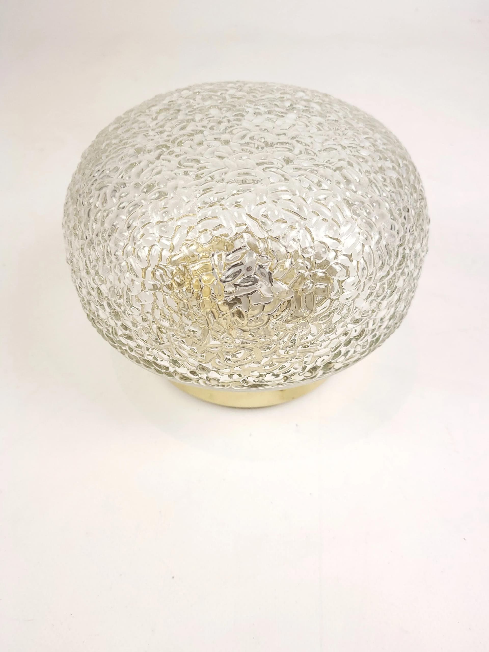 Ceiling light, transparent glass, Poland, 1970s. - 85820