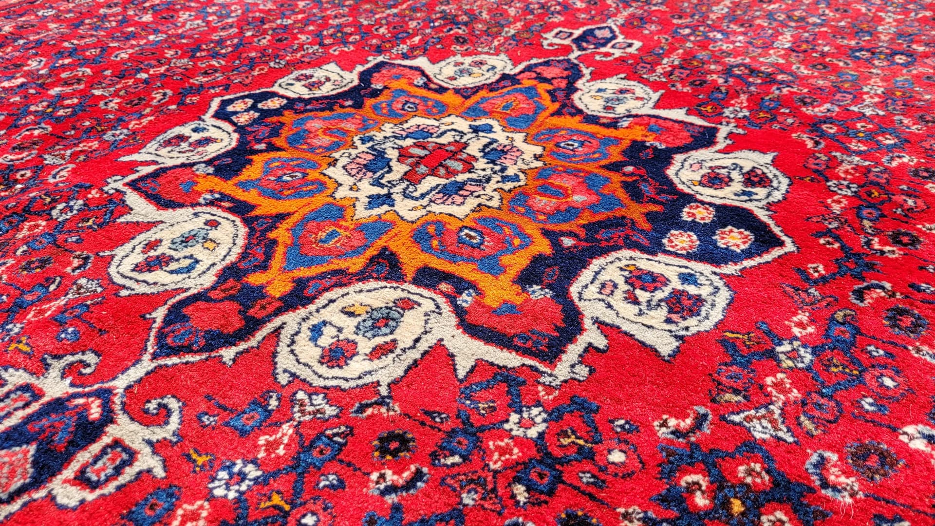 Dywan Bidjar, 265x360 cm, czerwony, wełna, Iran, początek XX w. - 88456