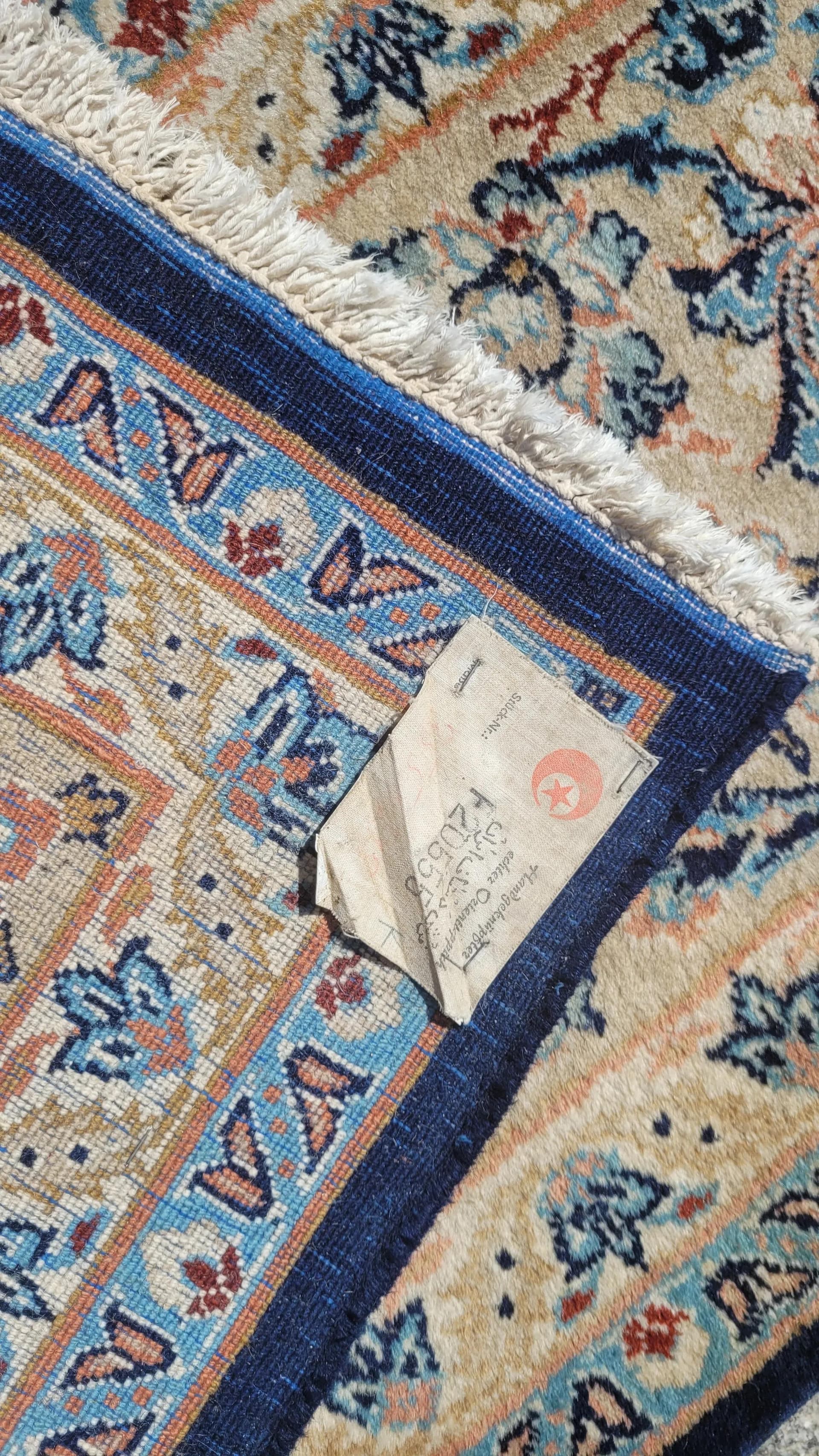 Dywan Meshed, 250x360 cm, granatowy, wełna, Iran, początek XX w. - 88384