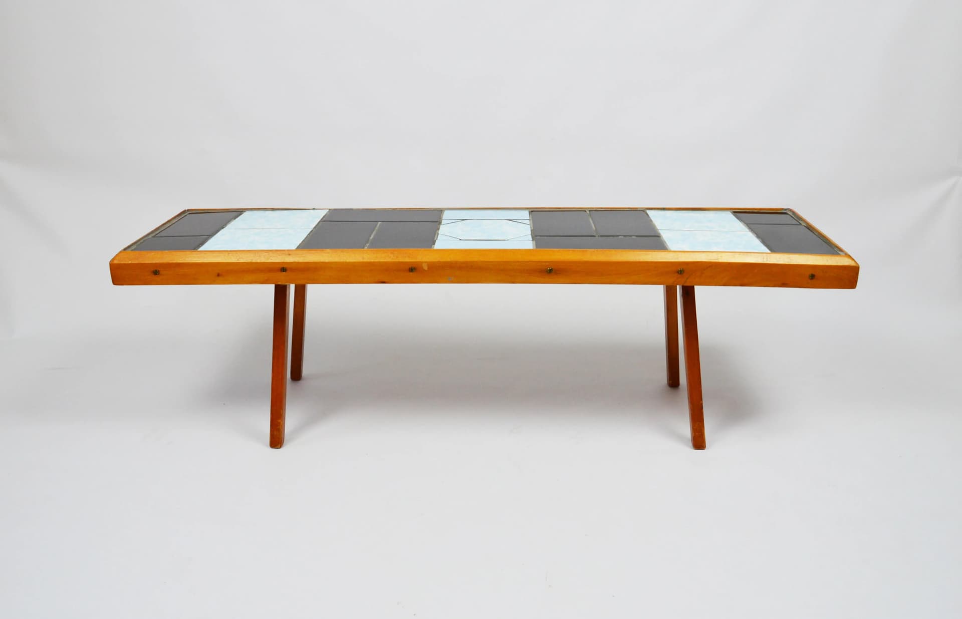 Coffee Table, black, ceramics, wood, Poland, 1970s. - 85732