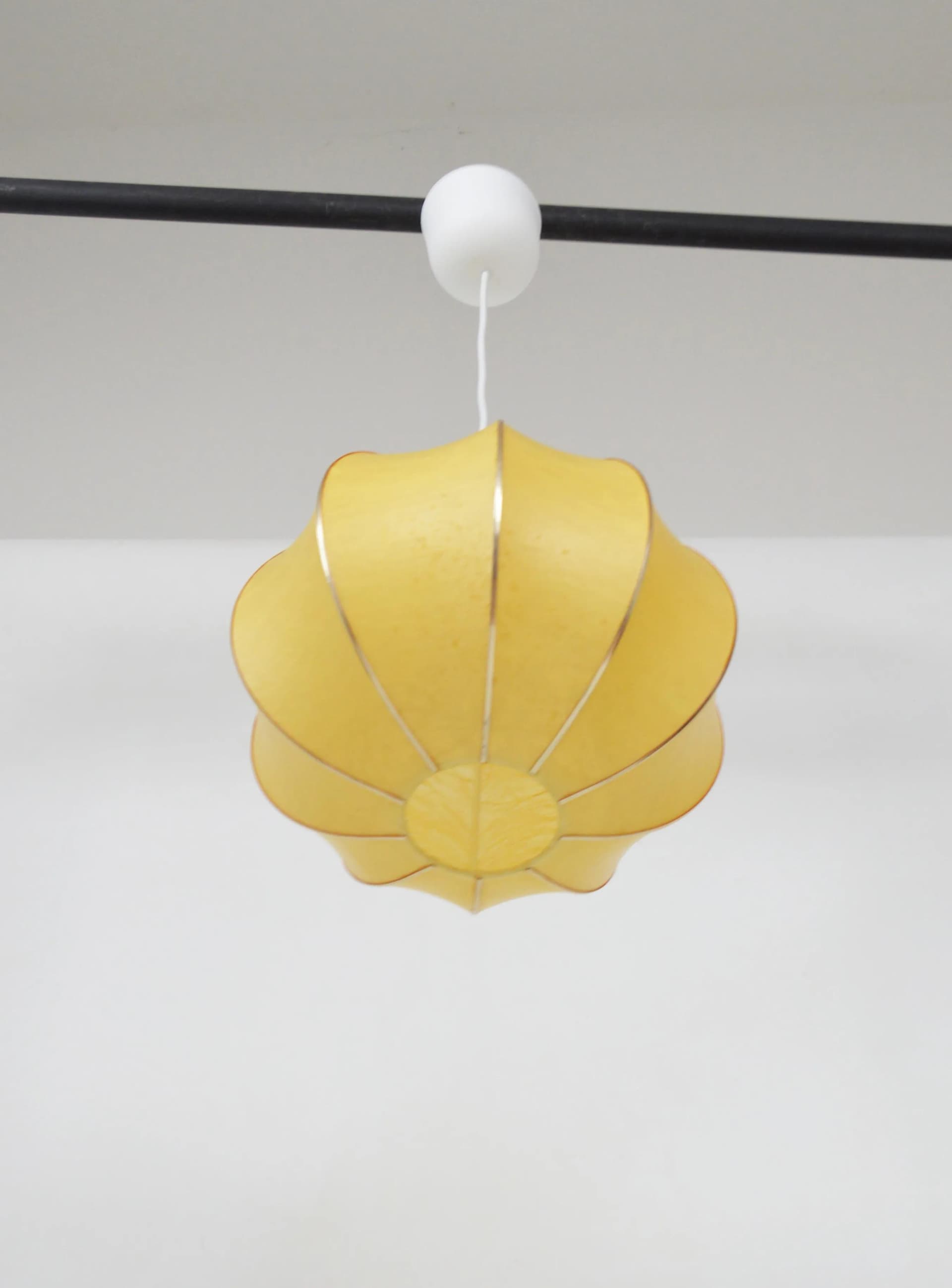 Pendant Lamp Cocoon, yellow plastic, 1970s - 85708