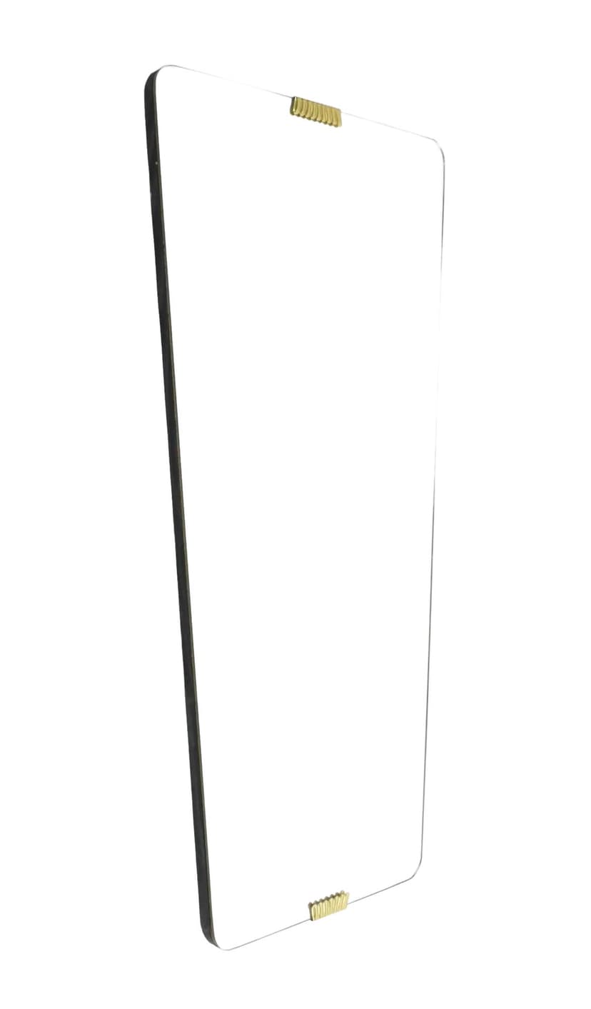 Wall mirror, dark brown wood, Germany, 1960s