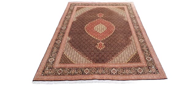 Dywan Tabriz Mahi 200x305cm, brązowy, wełna, Iran - WYMIARY